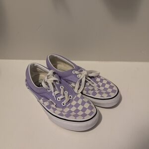 Vans Purple Checkered Sneakers